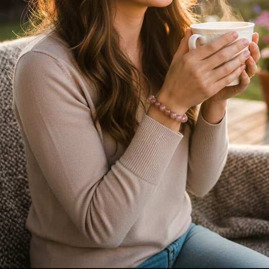 Strawberry Quartz Bracelet | Love + Purpose