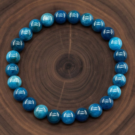 Blue Apatite Bracelet | Manifestation + Attraction
